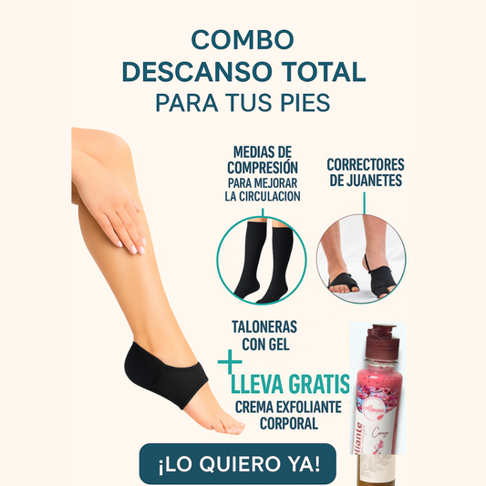 🟡Súper Combo 3 descanso Total para el Cuidado de los Pies + OBSEQUIOS + Envío GRATIS
